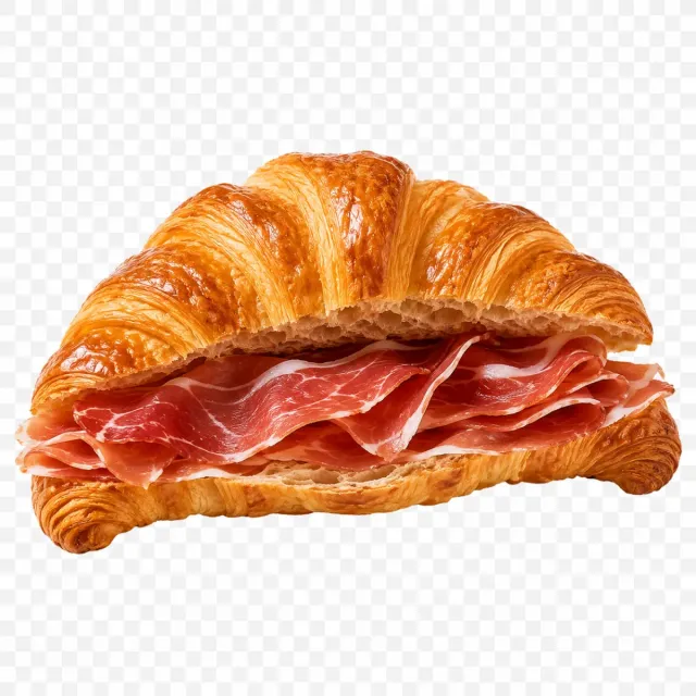 Croissant de jamón salado