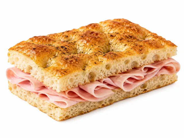 Focaccia de jamón dulce